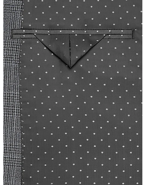 Michael Strahan Classic Fit Sport Coat, Gray Plaid 3 Michael Strahan Classic Fit Sport Coat, Gray Plaid - Image 3
