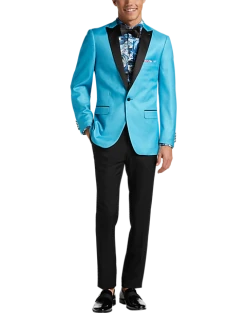 Alternative view of Paisley & Gray Slim Fit Dinner Jacket, Turquoise