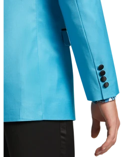 Paisley & Gray Slim Fit Dinner Jacket, Minted Green -Joseph Abboud Sales MW40 16J7 25 PAISLEY GRAY TURQUOISE ALT2 1