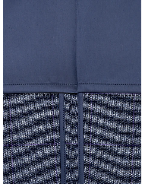 Pronto Uomo Modern Fit Notch Lapel Sport Coat, Blue Windowpane Plaid 4 Pronto Uomo Modern Fit Notch Lapel Sport Coat, Blue Windowpane Plaid - Image 4