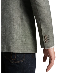 Alternative view of Joseph Abboud Modern Fit Notch Lapel Sport Coat, Olive Tic