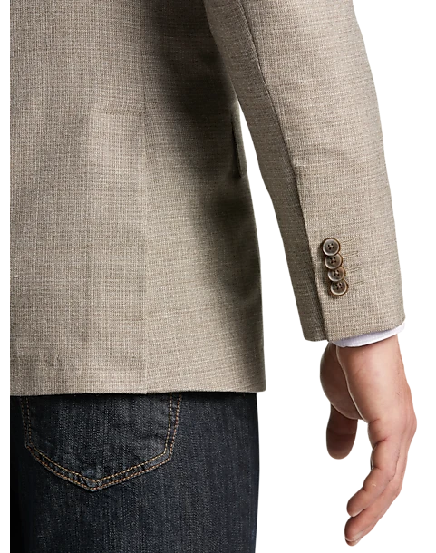 Joseph Abboud Modern Fit Notch Lapel Sport Coat, Tan Tic 2 Joseph Abboud Modern Fit Notch Lapel Sport Coat, Tan Tic - Image 2