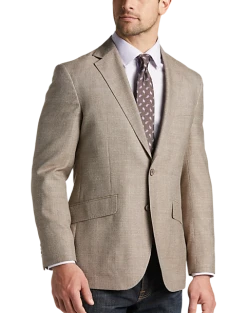Joseph Abboud Modern Fit Notch Lapel Sport Coat, Tan Tic