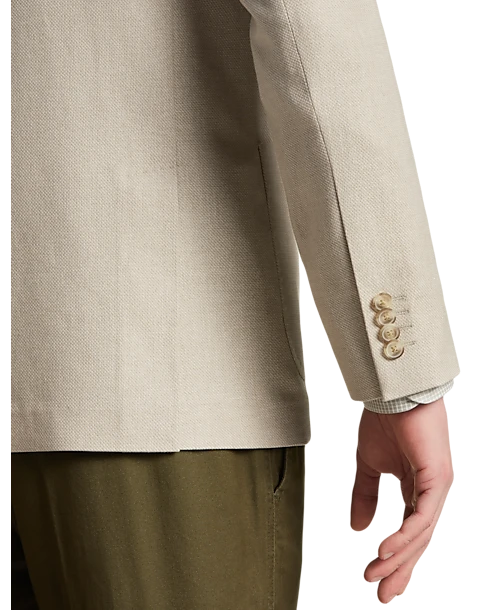 JOE Joseph Abboud Slim Fit Double Breasted Peak Lapel Sport Coat, White Tic 2 JOE Joseph Abboud Slim Fit Double Breasted Peak Lapel Sport Coat, White Tic - Image 2