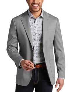 JOE Joseph Abboud Slim Fit Notch Lapel Sport Coat, Gray Tic