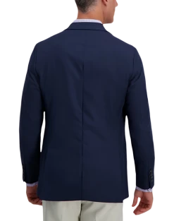 Haggar Active Series™ 4-Way Stretch Classic Fit Blazer, Black -Joseph Abboud Sales MW40 16TA 01 HAGGAR NAVY SOLID ALT1 1