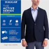 Haggar Active Series™ 4-Way Stretch Classic Fit Blazer, Black