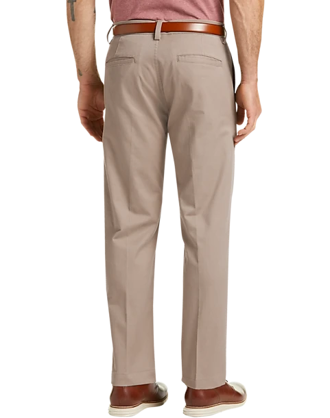 Haggar Iron Free Premium Straight Fit Khaki Pants, Black 2 Haggar Iron Free Premium Straight Fit Khaki Pants, Black - Image 2