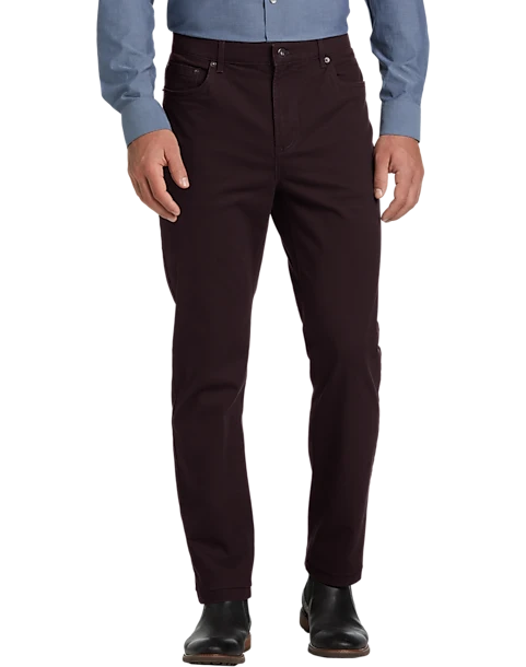 Joseph Abboud Modern Fit Power Stretch 5-Pocket Pants, Olive 1 Joseph Abboud Modern Fit Power Stretch 5-Pocket Pants, Olive