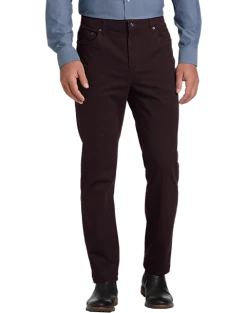 Joseph Abboud Modern Fit Power Stretch 5-Pocket Pants, Black
