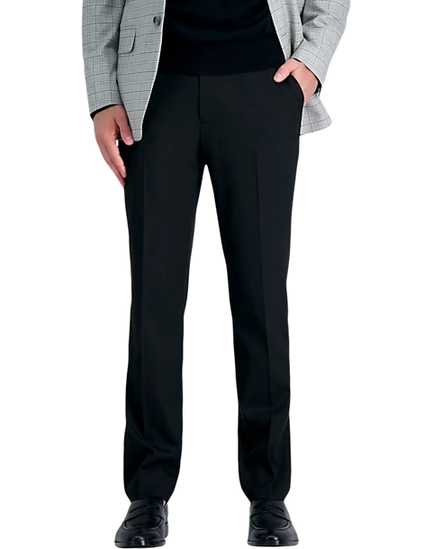 J.M. Haggar Premium 4-Way Stretch Classic Fit Dress Pants, Light Tan Sharkskin 1 J.M. Haggar Premium 4-Way Stretch Classic Fit Dress Pants, Light Tan Sharkskin