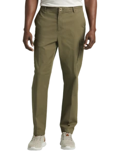 Joseph Abboud Modern Fit Cargo Pants, Washed Olive