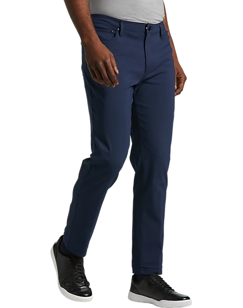 Michael Strahan Modern Fit Technical Pants, Light Gray 1 Michael Strahan Modern Fit Technical Pants, Light Gray