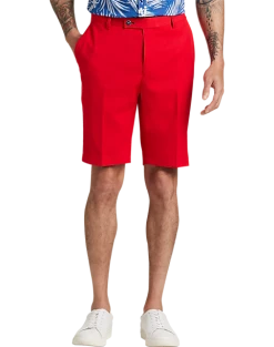 Paisley & Gray Slim Fit Shorts, Hot Rod Red