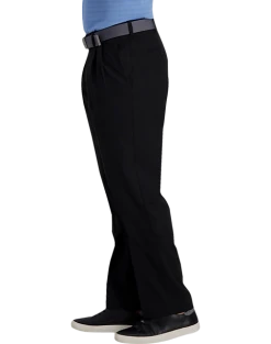 Haggar Cool Right® Performance Flex Classic Fit Pleated-Front Pants, Midnight 6 Haggar Cool Right® Performance Flex Classic Fit Pleated-Front Pants, Midnight -Joseph Abboud Sales MW40 235K 02 HAGGAR BLACK SOLID ALT2 1