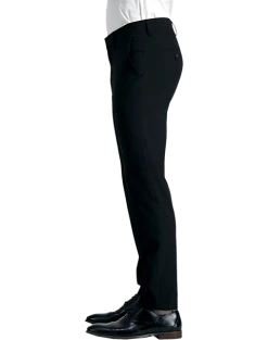J.M. Haggar Ultra Slim Fit Flat-Front Pants, Black Sharkskin 5 J.M. Haggar Ultra Slim Fit Flat-Front Pants, Black Sharkskin -Joseph Abboud Sales MW40 237E 02 HAGGAR BLACK SOLID ALT2