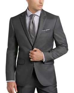 JOE Joseph Abboud Charcoal Gray Slim Fit Suit