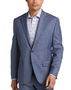 Lauren By Ralph Lauren Classic Fit Suit, Blue Plaid