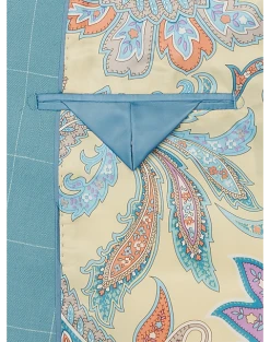 Tayion Classic Fit Suit Separates Coat, Light Blue & Cream Windowpane 7 Tayion Classic Fit Suit Separates Coat, Light Blue & Cream Windowpane -Joseph Abboud Sales MW40 3W94 67 TAYION LT BLUE CREAM WINDOWPANE ALT2