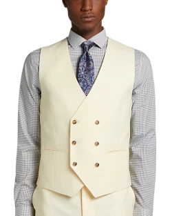 Tayion Classic Fit Suit Separates Double Breasted Vest, Cream