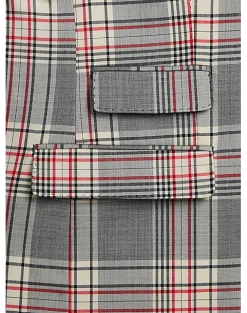 Tayion Classic Fit Suit Separates Coat, White Plaid -Joseph Abboud Sales MW40 3W9P 62 TAYION BLACK WHITE PLAID ALT3