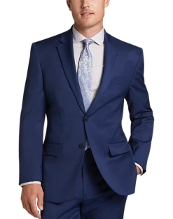 Awearness Kenneth Cole Modern Fit Suit, Blue Windowpane