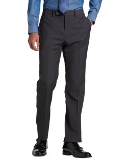 Calvin Klein Slim Fit Suit, Charcoal Check -Joseph Abboud Sales MW40 3WWX 97 CALVIN KLEIN CHARCOAL CHECK ALT2