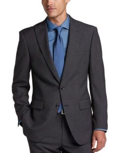 Calvin Klein Slim Fit Suit, Charcoal Check