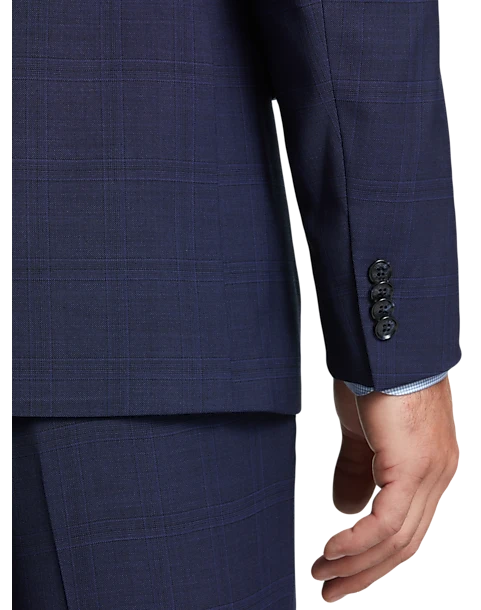 Tommy Hilfiger Modern Fit Suit, Blue Plaid 2 Tommy Hilfiger Modern Fit Suit, Blue Plaid - Image 2