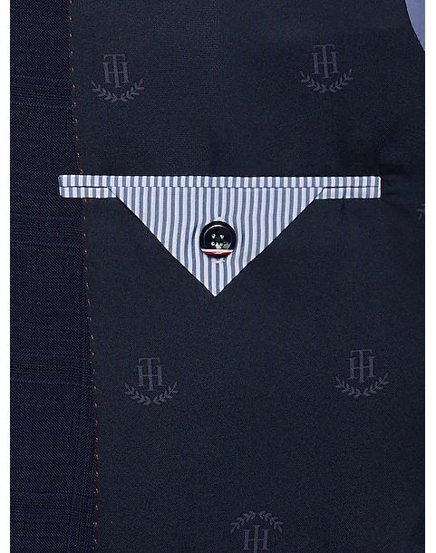 Tommy Hilfiger Modern Fit Suit, Blue Plaid 4 Tommy Hilfiger Modern Fit Suit, Blue Plaid - Image 4