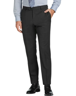 Tommy Hilfiger Modern Fit Suit, Charcoal Plaid 6 Tommy Hilfiger Modern Fit Suit, Charcoal Plaid -Joseph Abboud Sales MW40 3WYJ 66 TOMMY HILFIGER CHARCOAL PLAID ALT2