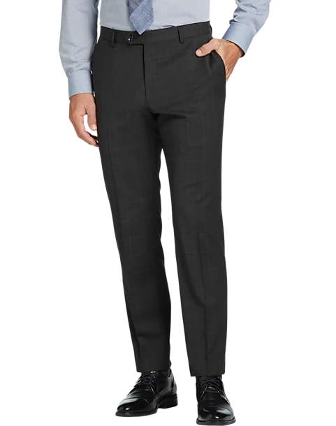 Tommy Hilfiger Modern Fit Suit, Charcoal Plaid 3 Tommy Hilfiger Modern Fit Suit, Charcoal Plaid - Image 3