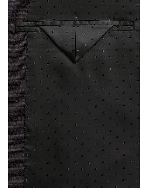 Michael Strahan Classic Fit Vested Suit, Burgundy Plaid 3 Michael Strahan Classic Fit Vested Suit, Burgundy Plaid - Image 3