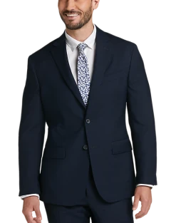 Awearness Kenneth Cole Modern Fit Suit, Blue Plaid