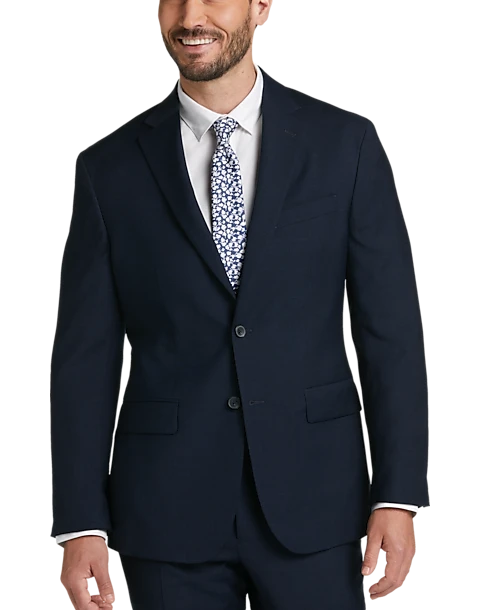 Awearness Kenneth Cole Modern Fit Suit, Blue Plaid 1 Awearness Kenneth Cole Modern Fit Suit, Blue Plaid