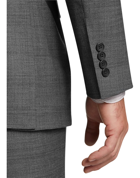Awearness Kenneth Cole Modern Fit Suit, Gray Plaid 2 Awearness Kenneth Cole Modern Fit Suit, Gray Plaid - Image 2