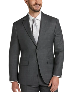 Pronto Uomo Platinum Modern Fit Suit, Gray Plaid