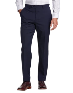Pronto Uomo Platinum Platinum Modern Fit Suit, Navy Windowpane Plaid 6 Pronto Uomo Platinum Platinum Modern Fit Suit, Navy Windowpane Plaid -Joseph Abboud Sales MW40 3X1E 61 PRONTO UOMO PLATINUM NAVY WINDOWPANE ALT2
