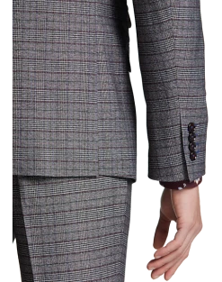Paisley & Gray Slim Fit Suit Separates Coat, Red Check 8 Paisley & Gray Slim Fit Suit Separates Coat, Red Check -Joseph Abboud Sales MW40 3X46 66 PAISLEY GRAY CHARCOAL RED CHECK ALT2