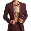 Paisley & Gray Slim Fit Suit Separates Coat, Deep Wine