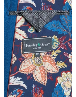 Paisley & Gray Slim Fit Suit Separates Coat, Cobalt Blue -Joseph Abboud Sales MW40 3X4V 14 PAISLEY GRAY COBALT BLUE ALT3