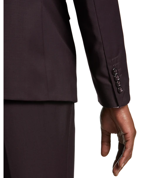 Tayion Classic Fit Suit Separates Coat, Wine Plum 2 Tayion Classic Fit Suit Separates Coat, Wine Plum - Image 2