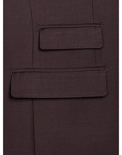 Tayion Classic Fit Suit Separates Coat, Wine Plum 4 Tayion Classic Fit Suit Separates Coat, Wine Plum - Image 4