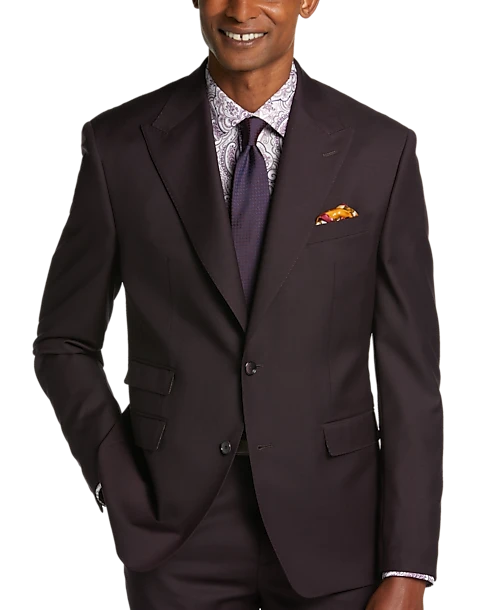 Tayion Classic Fit Suit Separates Coat, Wine Plum 5 Tayion Classic Fit Suit Separates Coat, Wine Plum - Image 5