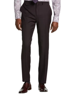 Tayion Classic Fit Suit Separates Pants, Wine Plum