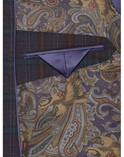 Tayion Classic Fit Suit Separates Coat, Burgundy Plaid 7 Tayion Classic Fit Suit Separates Coat, Burgundy Plaid -Joseph Abboud Sales MW40 3X65 60 TAYION BURGUNDY PLAID ALT2