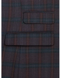 Tayion Classic Fit Suit Separates Coat, Burgundy Plaid 8 Tayion Classic Fit Suit Separates Coat, Burgundy Plaid -Joseph Abboud Sales MW40 3X65 60 TAYION BURGUNDY PLAID ALT3