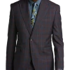 Tayion Classic Fit Suit Separates Coat, Burgundy Plaid