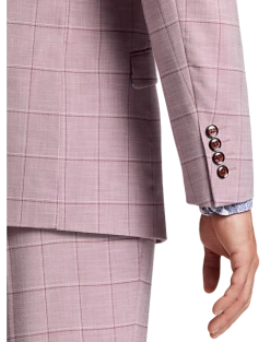 Paisley & Gray Slim Fit Suit Separates Coat, Cranberry Windowpane 8 Paisley & Gray Slim Fit Suit Separates Coat, Cranberry Windowpane -Joseph Abboud Sales MW40 3XLY 60 PAISLEY GRAY CRANBERRY WINDORPANE ALT2