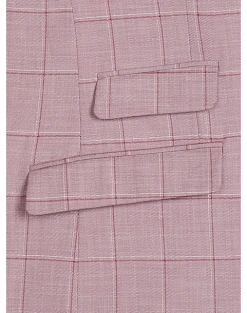 Paisley & Gray Slim Fit Suit Separates Coat, Cranberry Windowpane 10 Paisley & Gray Slim Fit Suit Separates Coat, Cranberry Windowpane -Joseph Abboud Sales MW40 3XLY 60 PAISLEY GRAY CRANBERRY WINDORPANE ALT4